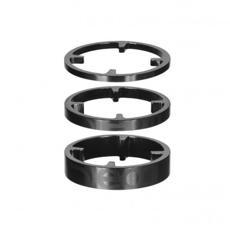 KIT 3 ENTRETOISES DEDA HSS 46 mm CAR. NOIR (1x3/1x5/1x10 mm) - HDHSSC46N - 8052783484371