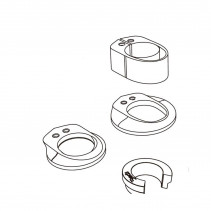 KIT ENTRETOISES DE DIRECTION DEDA POUR POTENCE SUPERBOX - HDSBXKIT - 8052783488355