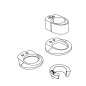 KIT ENTRETOISES DE DIRECTION DEDA POUR POTENCE SUPERBOX - HDSBXKIT - 8052783488355