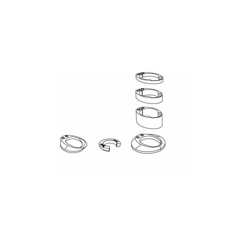 KIT ENTRETOISES DEDA POUR CINTRE VINCI - HDVCNKIT - 8052783486498