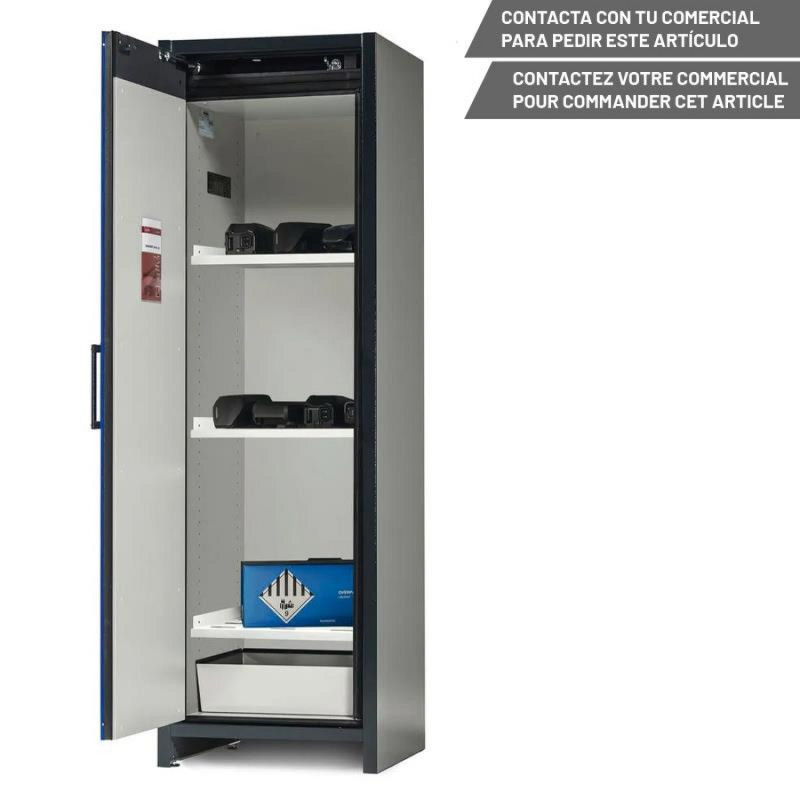 DENIOS SAFESTORE ARMOIRE STOCKAGE BATTERIES 3 ÉTAGÈRES 60 - 8422643407640