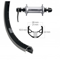 ROUE AV.WINORA RYDE ZAC 421 26x1.75 36TR BR ACERA T3000 N/AR - 2146633000 - 4055149387914