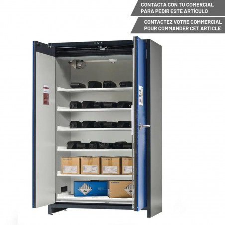 DENIOS SAFESTORE-PRO ARMOIRE STOCK. BATTERIES 5 ÉTAGÈRES 120 - 8422643407749