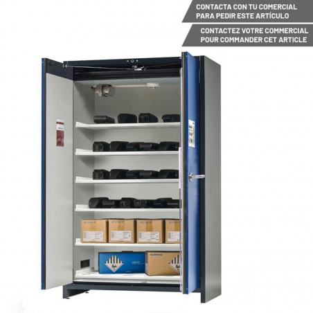 DENIOS SAFESTORE-PRO ARMOIRE STOCK. BATTERIES 6 ÉTAGÈRES 120 - 8422643407756