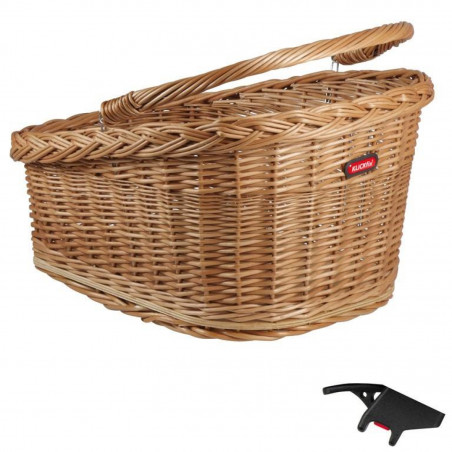 PANIER ARRIÈRE KLICKFIX OSIER GT AVEC CLIP 47x37x26 MARRON - 0398K - 4030572104796