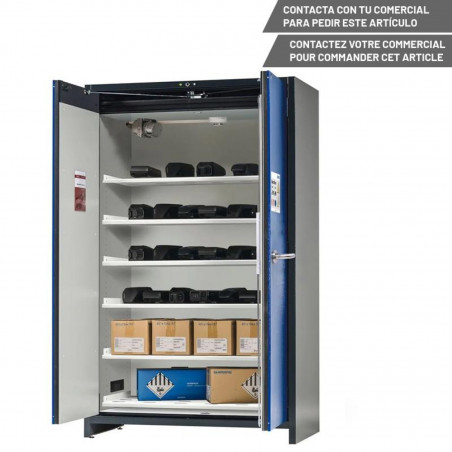 DENIOS SAFESTORE-PRO ARMOIRE STOCK. BATTERIES 6 ÉTAGÈRES 120 - 8422643407992