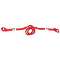 CORDE DE TRACTION M-WAVE TRAIL ROPE AVEC MOUSQUETONS ROUGE