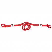 CORDE DE TRACTION M-WAVE TRAIL ROPE AVEC MOUSQUETONS ROUGE