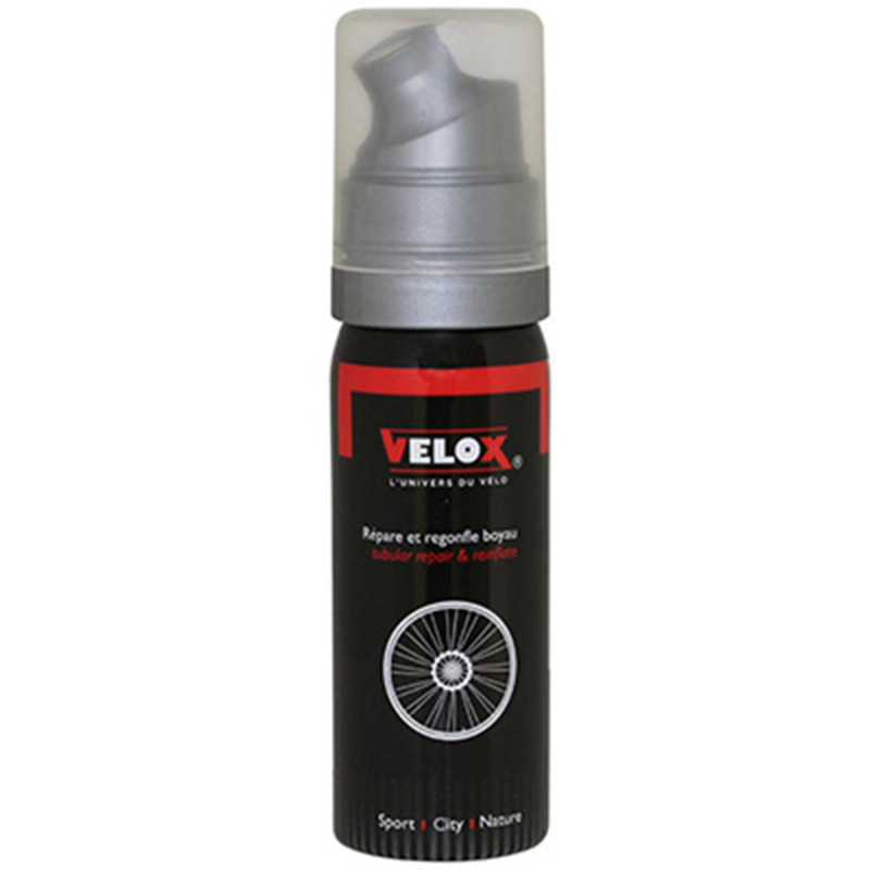BOMBE ANTI-CREVAISON VELOX POUR PNEU-BOYAU RACCORD DIRECT (50ml)