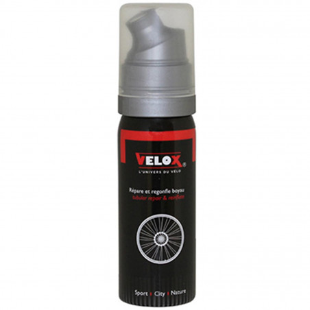 BOMBE ANTI-CREVAISON VELOX POUR PNEU-BOYAU RACCORD DIRECT (50ml)