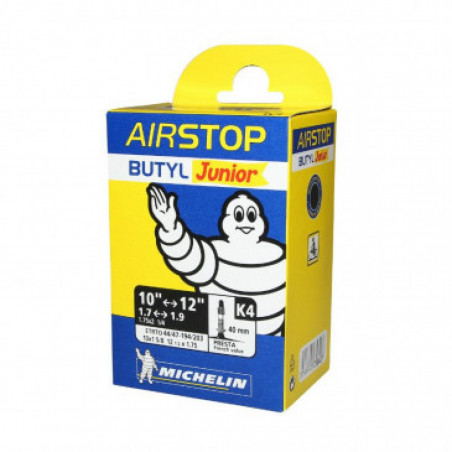 MICHELIN CHAMBRE A AIR  K4 AIRSTOP 10"-12" VALVE PRESTA 40MM