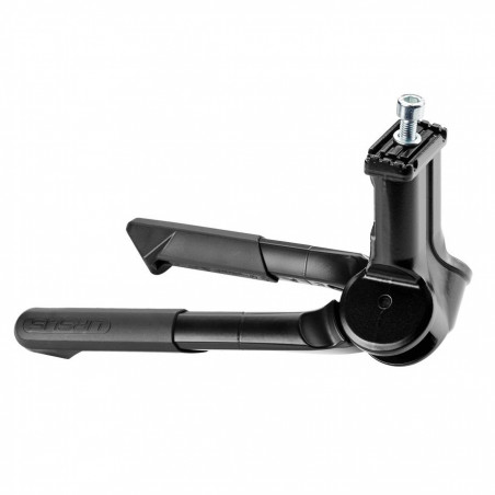 BEQUILLE VELO DOUBLE CENTRALE URSUS JUMBO 20" PLIABLE ALU NOIR (235mm) - SUPPORTE POIDS 80KGS (LIVRE SUR CARTE) - 8053677171568