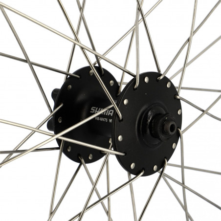 Roue velo e bike/vae/cargo 20" av blocage jante noir mach1 kargo.moy.shim m475 disque 6t