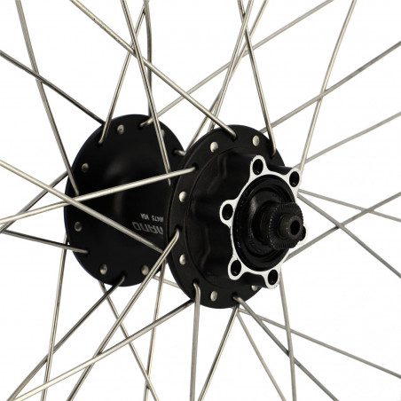 Roue velo e bike/vae/cargo 20" av blocage jante noir mach1 kargo.moy.shim m475 disque 6t