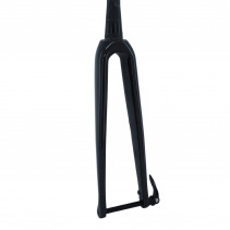 FOURCHE ROUTE 700C CARBONE 3K DROITE PIVOT CARBONE CONIQUE LISSE 1"1-2 EN BAS et 1"1-8-28,6 EXTERIEUR, POUR FREIN A DISQUE ET