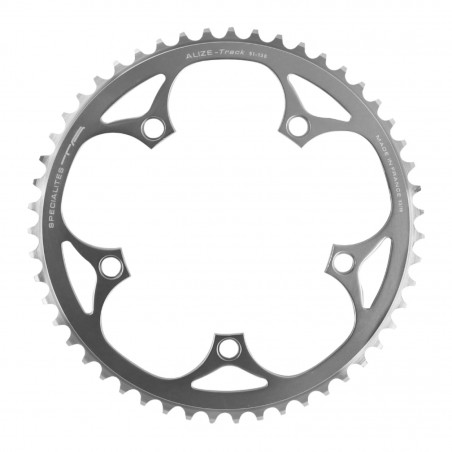 PLATEAU PISTE 5BRA D.130 TA 51DTS ARGENT ALU 7075 POUR CHAINE 3.17mm (1"1-8) - 3662458005067