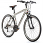 VELO MUSCULAIRE VTC 28 LEADER FOX AWAY HOMME ARGENT MAT 7V CADRE 20,5 POUCES (TAILLE ADULTE 183 à 190 cm) - 8592826033406