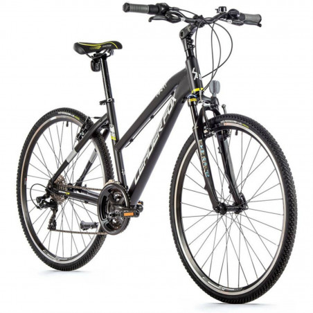 VELO MUSCULAIRE VTC 28 LEADER FOX AWAY 2023 FEMME NOIR MAT 7V CADRE 16,5 POUCES (TAILLE ADULTE 160 à 168 cm) - 8592826033819