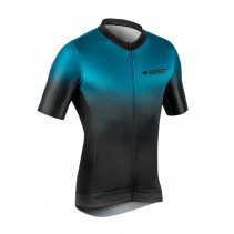 MAILLOT GIST HOMME MANCHES COURTES DIAMOND ZIP TOTAL NOIR-BLEU OTTANIO  XL     -5341 - 8013271319209