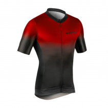 MAILLOT GIST HOMME MANCHES COURTES DIAMOND ZIP TOTAL NOIR-ROUGE    S     -5341 - 8013271313269