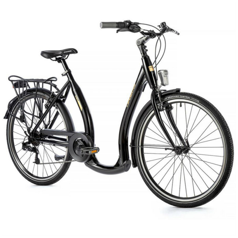 VELO MUSCULAIRE CITY BIKE 26 LEADER FOX EMA 2023 FEMME NOIR 7V CADRE ALU 17 POUCES (TAILLE ADULTE 165 à 173 cm) - 8592826033802
