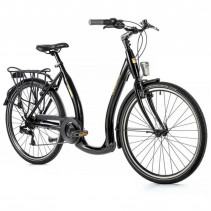 VELO MUSCULAIRE CITY BIKE 26 LEADER FOX EMA 2023 FEMME NOIR 7V CADRE ALU 17 POUCES (TAILLE ADULTE 165 à 173 cm) - 8592826033802