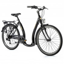 VELO MUSCULAIRE CITY BIKE 26 LEADER FOX EMA 2023 FEMME NOIR 7V CADRE ALU 19 POUCES (TAILLE ADULTE 175 à 183 cm) - 8592826033437
