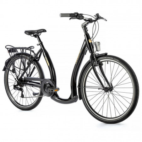 VELO MUSCULAIRE CITY BIKE 26 LEADER FOX EMA 2023 FEMME NOIR 7V CADRE ALU 19 POUCES (TAILLE ADULTE 175 à 183 cm) - 8592826033437
