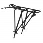 PORTE BAGAGE VELO ARRIERE A TRINGLES ALU NOIR 26" A 29" COMPATIBLE SYSTEME BASIL MIK (poids maxi 25 kgs)
