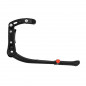 BEQUILLE VELO LATERALE ARRIERE P2R 24-28" FIXATION BASE-HAUBAN REGLABLE ALU NOIR