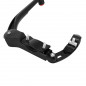BEQUILLE VELO LATERALE ARRIERE P2R 24-28" FIXATION BASE-HAUBAN REGLABLE ALU NOIR