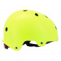 CASQUE VELO ADULTE AUVRAY URBAN JAUNE FLUO AVEC ECLAIRAGE INTEGRE SUR MOLETTE REGLABLE TAILLE 54-58