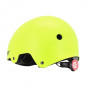 CASQUE VELO ADULTE AUVRAY URBAN JAUNE FLUO AVEC ECLAIRAGE INTEGRE SUR MOLETTE REGLABLE TAILLE 58-61