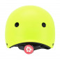 CASQUE VELO ADULTE AUVRAY URBAN JAUNE FLUO AVEC ECLAIRAGE INTEGRE SUR MOLETTE REGLABLE TAILLE 58-61