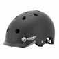 CASQUE VELO ADULTE AUVRAY URBAN NOIR AVEC ECLAIRAGE INTEGRE SUR MOLETTE REGLABLE TAILLE 54-58