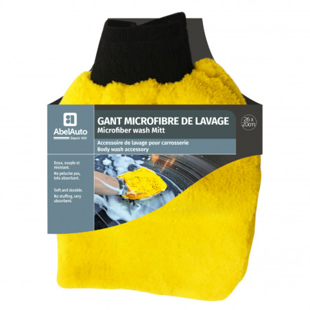 GANT MICROFIBRE DE LAVAGE ABEL AUTO (MARQUE FRANCAISE)  -GAMME PROFESSIONNELLE-