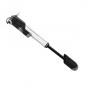 POMPE MINI ROUTE-VTT GIYO ALU TELESCOPIQUE ARGENT 7 BARS VP-VS AVEC MANOMETRE