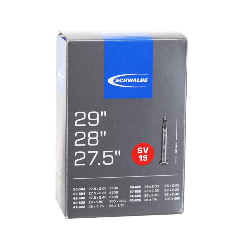CHAMBRE A AIR VELO SCHWALBE SV19 27,5 - 29 x 1,6 - 2,4 VP - 4026495920506