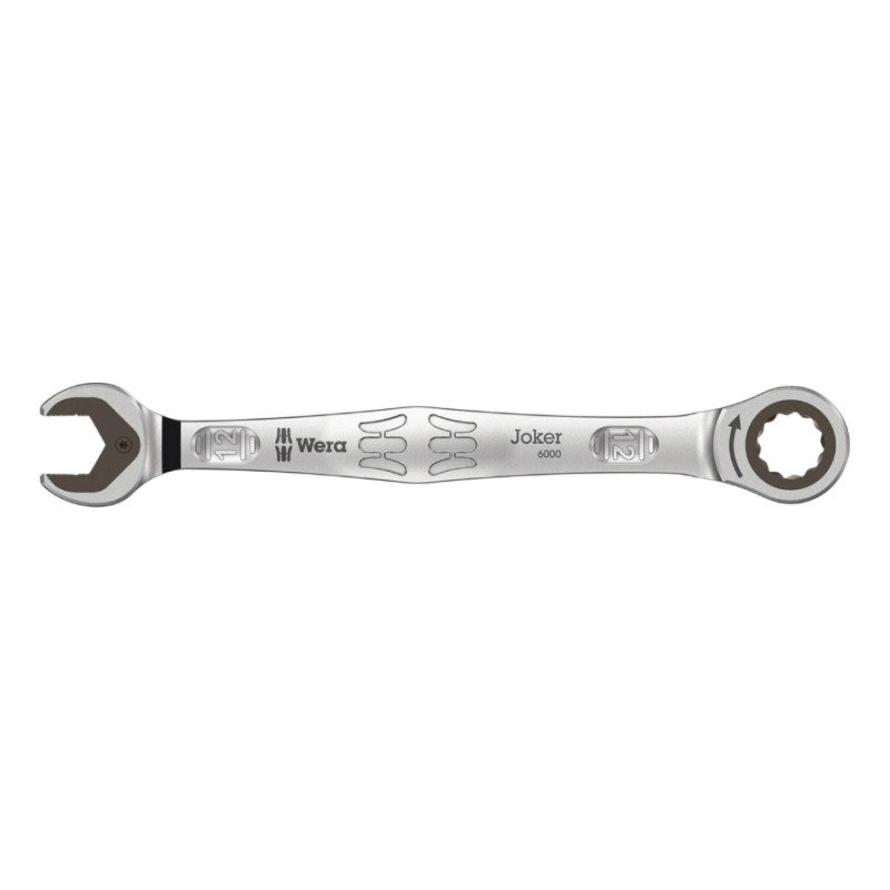 CLE MIXTE A CLIQUET WERA  6000 JOKER 12 mm (AVEC FONCTION RETENUE) CHROME MOLY (VENDU A L'UNITE)  -MARQUE ALLEMANDE POUR LES