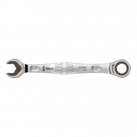 CLE MIXTE A CLIQUET WERA  6000 JOKER 12 mm (AVEC FONCTION RETENUE) CHROME MOLY (VENDU A L'UNITE)  -MARQUE ALLEMANDE POUR LES