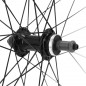 ROUE VTC 700X35 ER10 ARRIERE ALU DOUBLE PAROI MOYEU ROUE LIBRE NOIR BLOCAGE (JANTE AVEC OEILLETS) JANTE 19C 32 RAYONS NOIRS