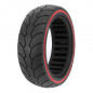 PNEU TROTTINETTE  8.5 X 2.50 NOIR LISERET ROUGE - PNEU PLEIN (POUR DUALTRON ET AUTRES)