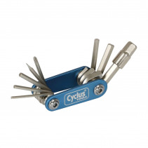 OUTIL MULTIFONCTION CYCLUS 9 FONCTIONS CLE ALLEN 2-2.5-3-4-5-6-8   TOURNEVIS PLAT ET CRUCIFORME   torx T25 (5,4 x 3,0 x 1,9 cm)