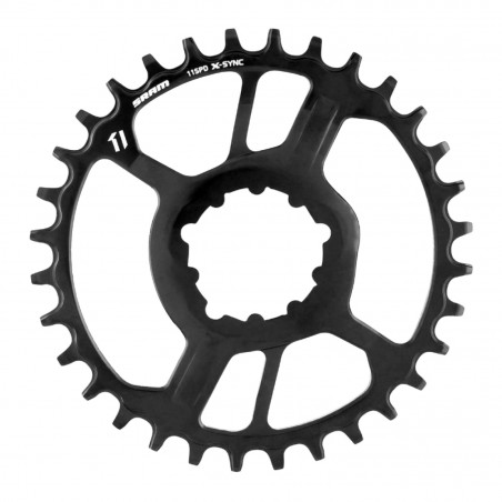 PLATEAU VAE-E-BIKE DIRECT MOUNT SRAM X-SYNC 11-12V. ACIER 32DTS MONO NOIR OFFSET 3mm