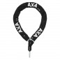ANTIVOL VELO CHAINE A BOUCLE AXA ULC POUR FER A CHEVAL PLUG CABLE DIAM 5.5mm L1.00M GRIS FONCE (PROFONDEUR PLUG 35mm DIAM