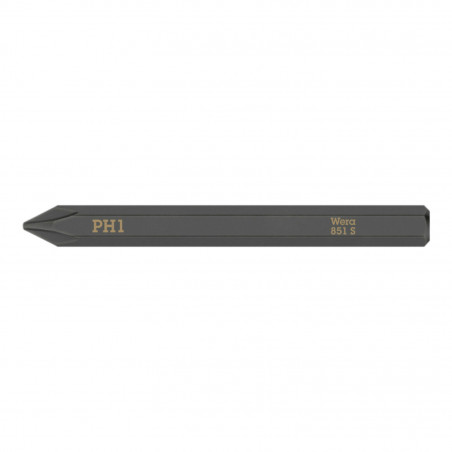 EMBOUTS-LAMES INTERCHANGEABLES DE TOURNEVIS A FRAPPER WERA 851 S 1-4 CRUCIFORME PHILLIPS PH1 L 70 mm  (VENDU A L'UNITE)) 