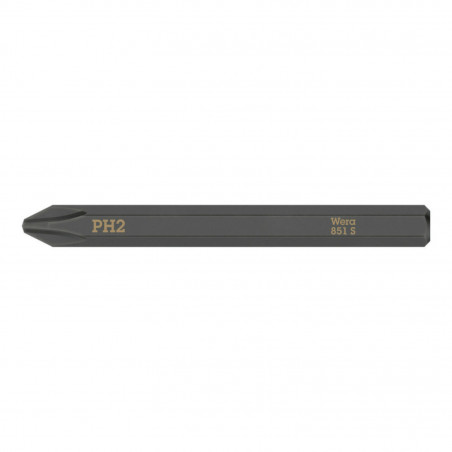 EMBOUTS-LAMES INTERCHANGEABLES DE TOURNEVIS A FRAPPER WERA 851 S 1-4 CRUCIFORME PHILLIPS PH2 L 70 mm  (VENDU A L'UNITE)) 