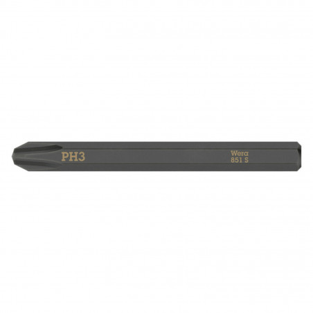 EMBOUTS-LAMES INTERCHANGEABLES DE TOURNEVIS A FRAPPER WERA 851 S 1-4 CRUCIFORME PHILLIPS PH3 L 70 mm  (VENDU A L'UNITE)) 