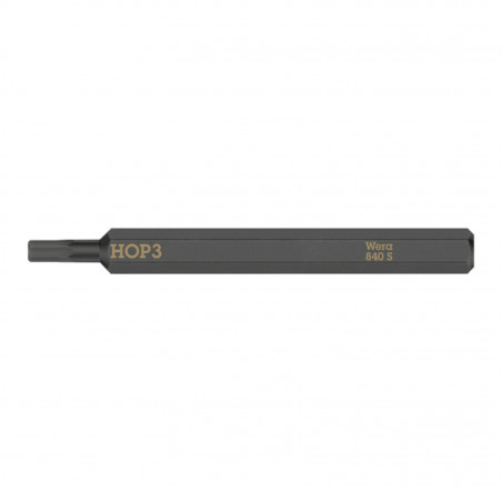 EMBOUTS-LAMES INTERCHANGEABLES DE TOURNEVIS A FRAPPER WERA 840 S 1-4 6 PANS-ALLEN 3 mm L 70 mm  (VENDU A L'UNITE))  -MARQUE
