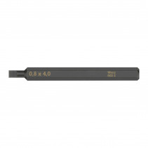 EMBOUTS-LAMES INTERCHANGEABLES DE TOURNEVIS A FRAPPER WERA 800 S 1-4 A FENTE-PLAT 0,8 x 4,0 mm L 70 mm  (VENDU A L'UNITE)) 